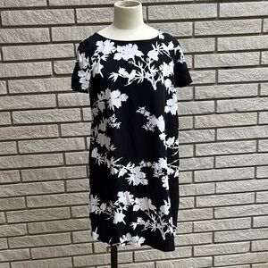 Reitmans Black and White Floral Sheath Mini Dress